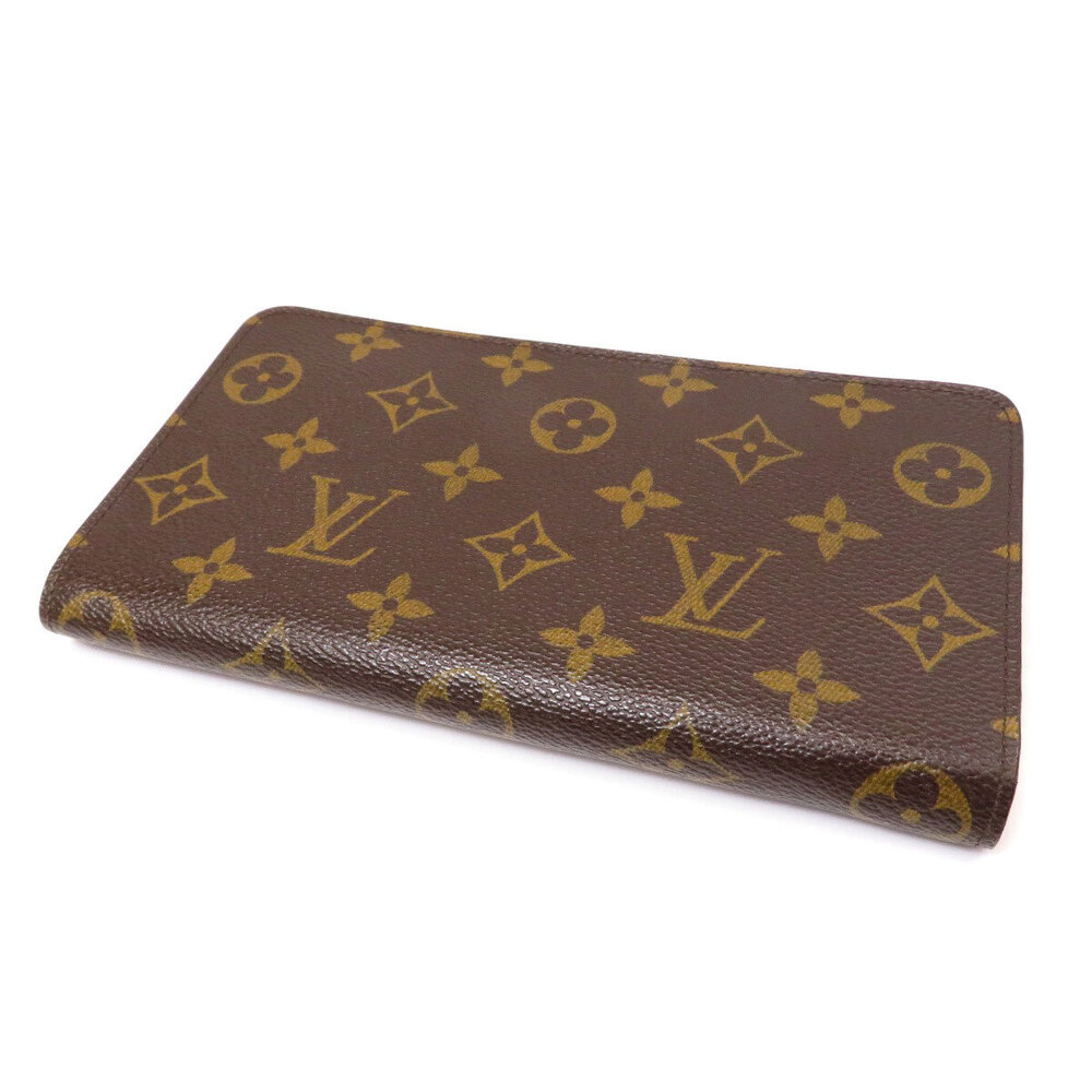 Louis Vuitton Portemonnaie Wallet Long Zip Canvas Monogram